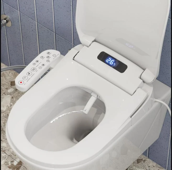 HOROW Asiento de Bidé Electrónico con Filtro de Agua y Control en el Reposabrazos