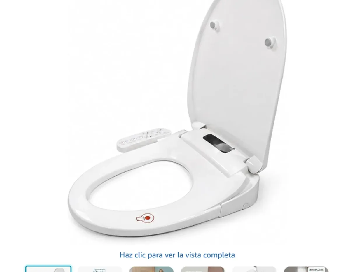 Foto 1 de Nashi Emi V - Tapa de Inodoro Inteligente con Bidet Eléctrico, Apertura Automática y Pantalla LCD