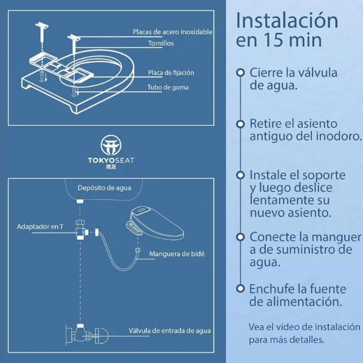 Foto 6 de TokyoSeat Confort y Elegancia — Asiento Inodoro Inteligente con Chorro de Agua Caliente