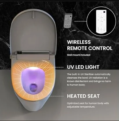 Foto 4 de VOVO STYLEMENT VB-4000SE — Asiento de Bidé Electrónico Alargado con Desodorización Automática y Esterilización UV