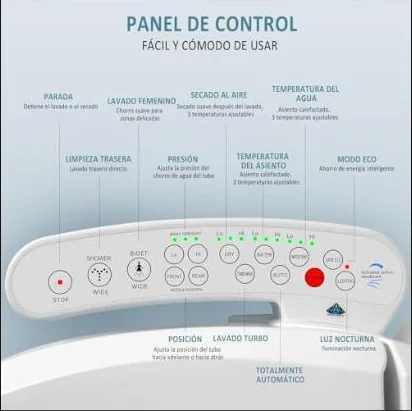 Foto 3 de YU YUSING Asiento de Bidé Electrónico Económico con Boquilla y Control Lateral
